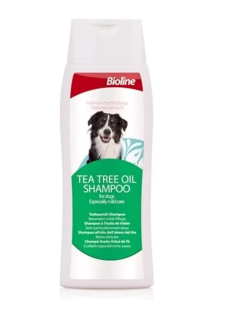 Bioline Tea Tree Oil Dog Shampoo 250Ml White
