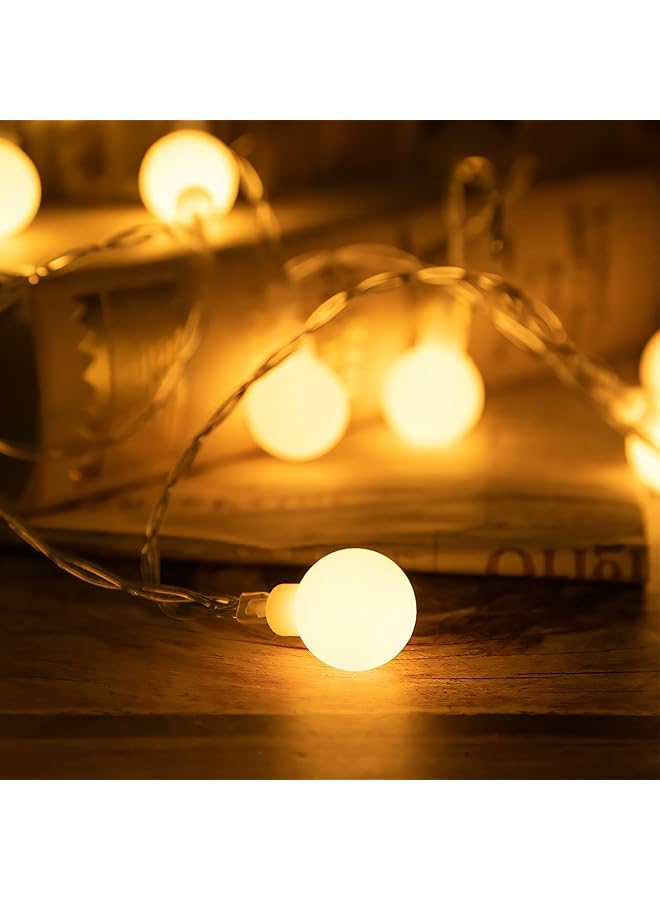 erorex Diwali Globe String Lights 33Ft 100Leds Fairy Lights With 8 Mode Remote Battery Powered Waterproof Indoor Outdoor Lights Decorative For Diwali Ramadan Eid Al Fitr Warm White - Image 4