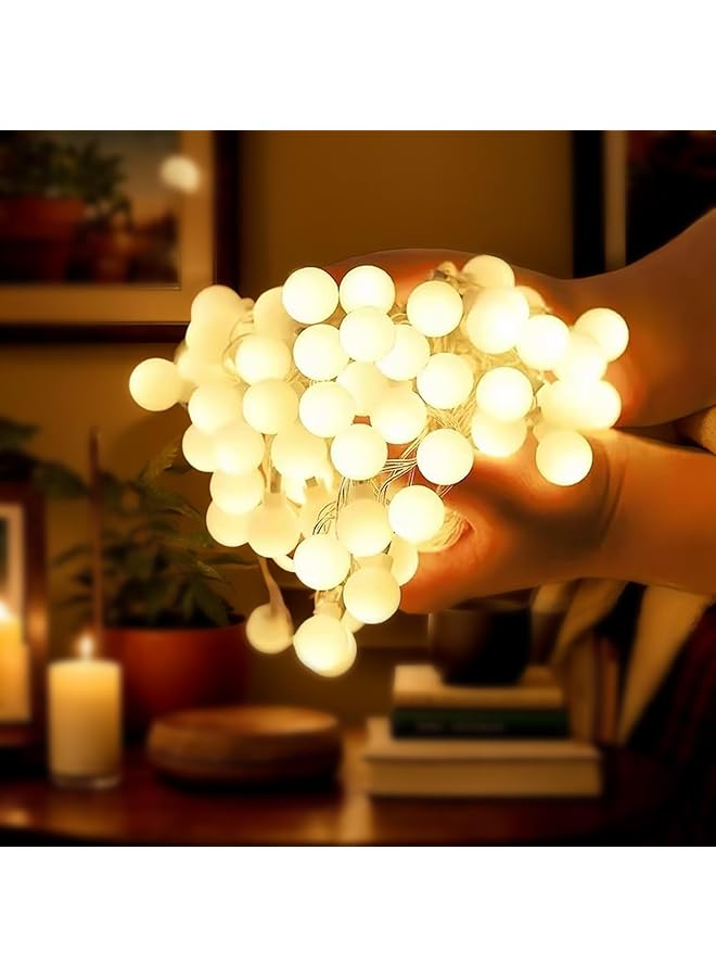 erorex Diwali Globe String Lights 33Ft 100Leds Fairy Lights With 8 Mode Remote Battery Powered Waterproof Indoor Outdoor Lights Decorative For Diwali Ramadan Eid Al Fitr Warm White - Image 5