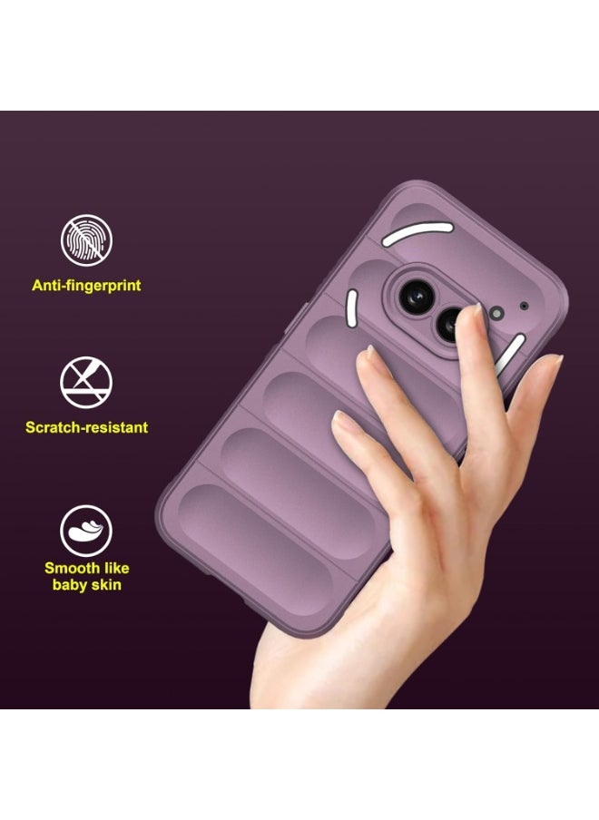 Generic Premium Protection Back Silicone Case Compatible with Nothing Phone 2A Magic Shield Shockproof Case with Camera Protection (Lavender)  - Image 2