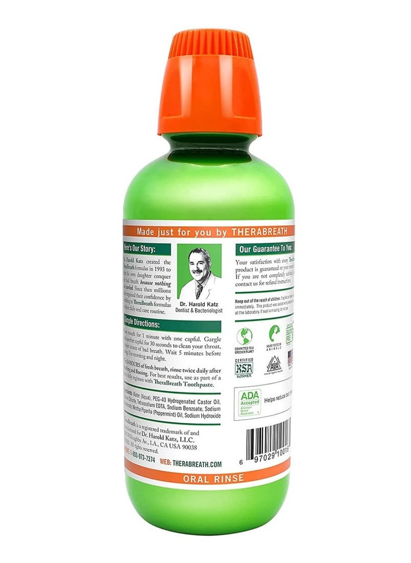 TheraBreath Mild Mint Refreshing Mouthwash 473 ml  - Image 2