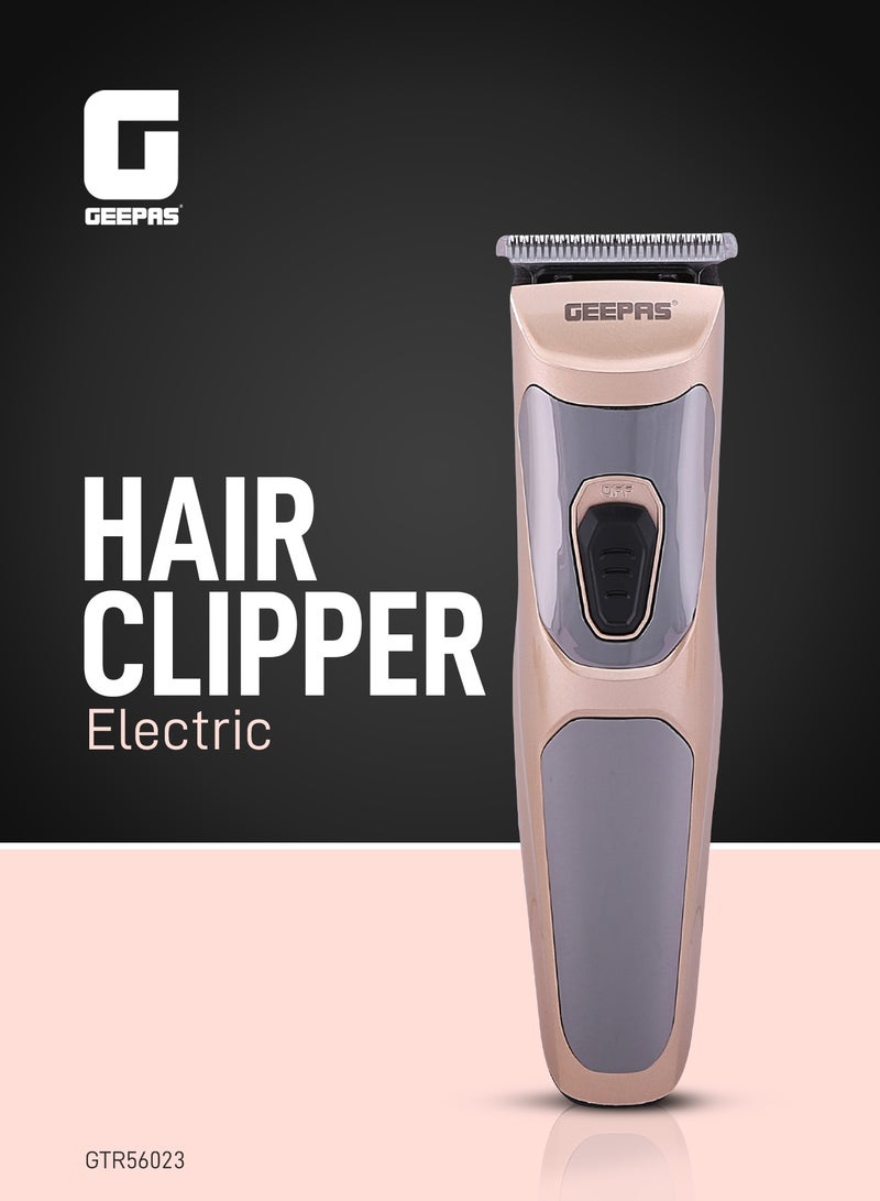 GEEPAS Geepas GTR56023 Electric hair clipper/ Trimmer, 45 mins cordless use, Cordless trimmer, Rechargeable Hair Clipper, Perfect For Salon And In House Styling - Image 1