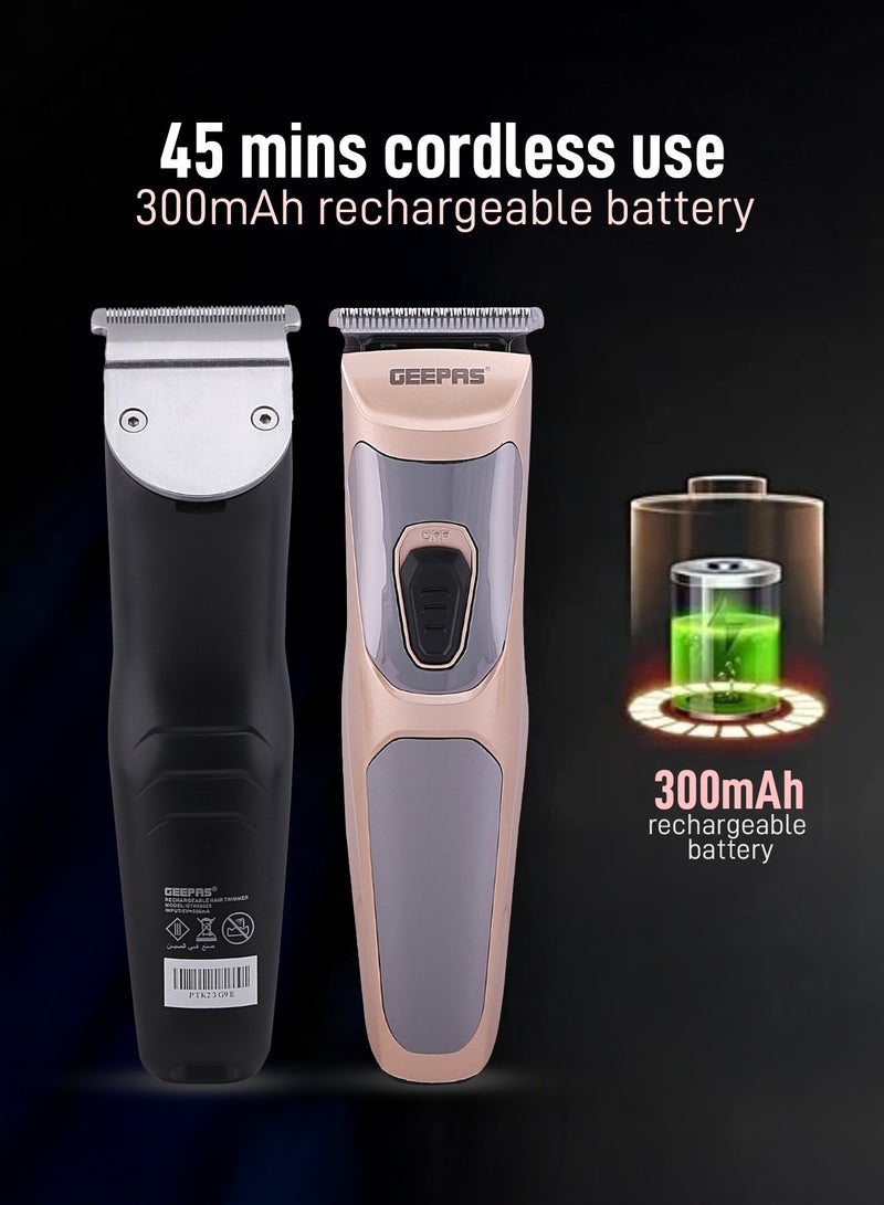 GEEPAS Geepas GTR56023 Electric hair clipper/ Trimmer, 45 mins cordless use, Cordless trimmer, Rechargeable Hair Clipper, Perfect For Salon And In House Styling - Image 5