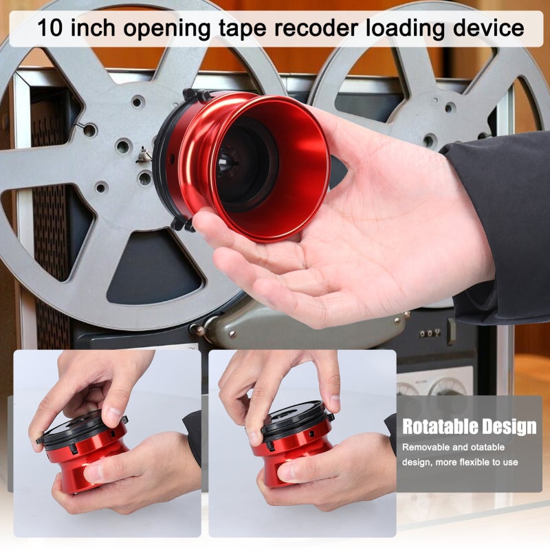 Tape Recorder Loading Device - Gold Aluminum Alloy ABS Plastic Wear Resistant Rotatable Design High Compatibility for Revox Studer Open-Reel Instrumentation Tape Recorder Optical Disks Fixing Tapes - Image 2