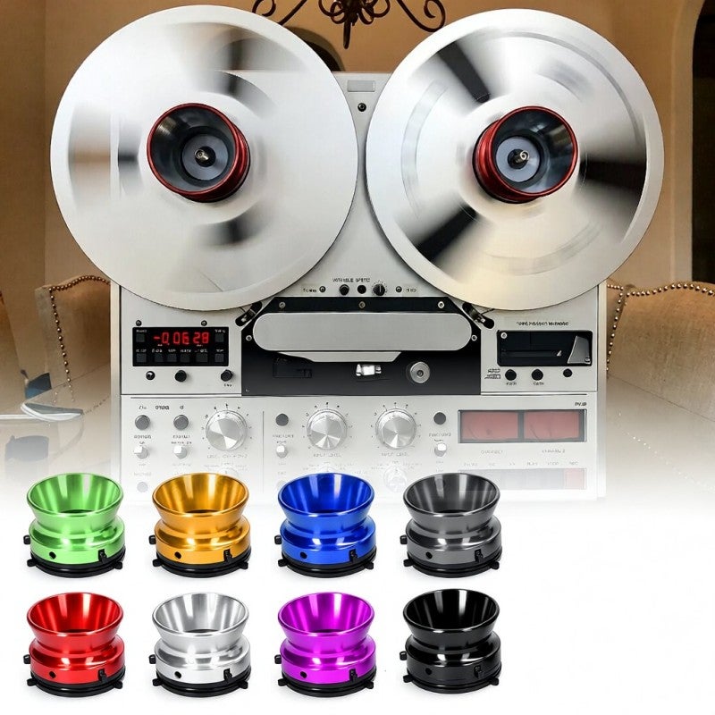 Tape Recorder Loading Device - Gold Aluminum Alloy ABS Plastic Wear Resistant Rotatable Design High Compatibility for Revox Studer Open-Reel Instrumentation Tape Recorder Optical Disks Fixing Tapes - Image 4