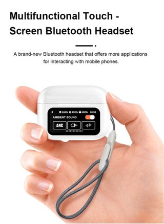 TWS Bluetooth 5.4 Wireless In-Ear Headset Ultra-Low Latency Music Bluetooth Earphones and 360° Stereo Sound Bluetooth Earbuds with Touch Screen Display Bluetooth Headphones with TIK TOK Control - pzsku/ZA377B81D8A6C08D0986EZ/45/1750478671/42c6337c-63ed-443c-b63c-d99092741a53