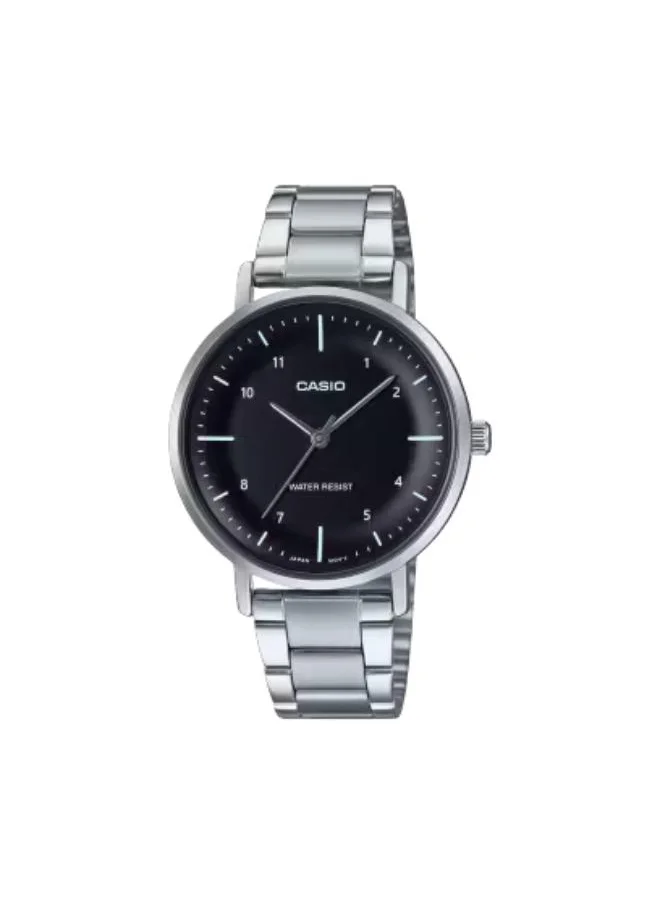 كاسيو Women's Analog Display Watch With Silver Stainless Steel Strap - LTP-VT03D-1BDF