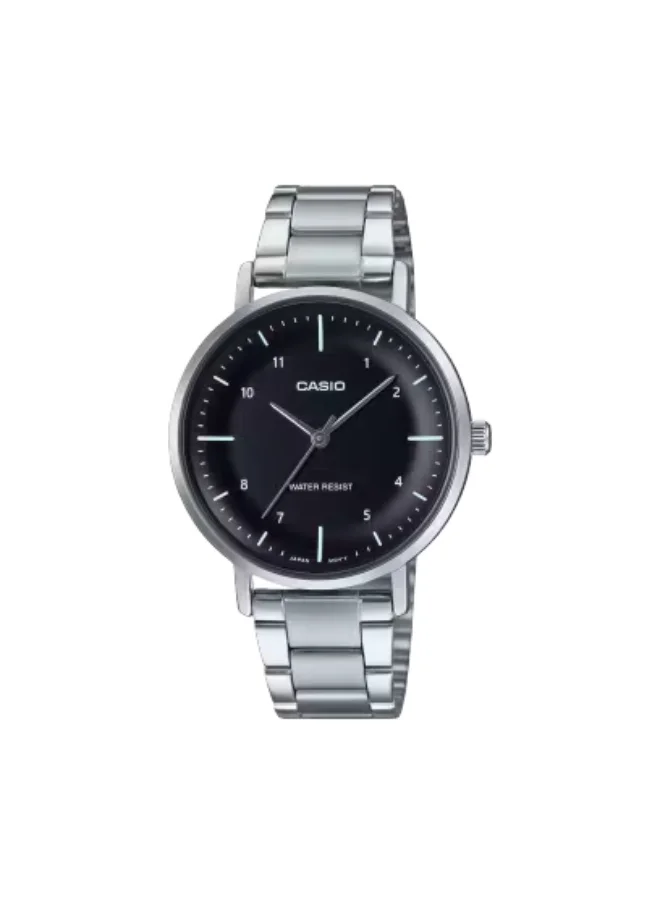CASIO Women's Stainless Steel Analog Watch LTP-VT03D-1BDF - 34 mm