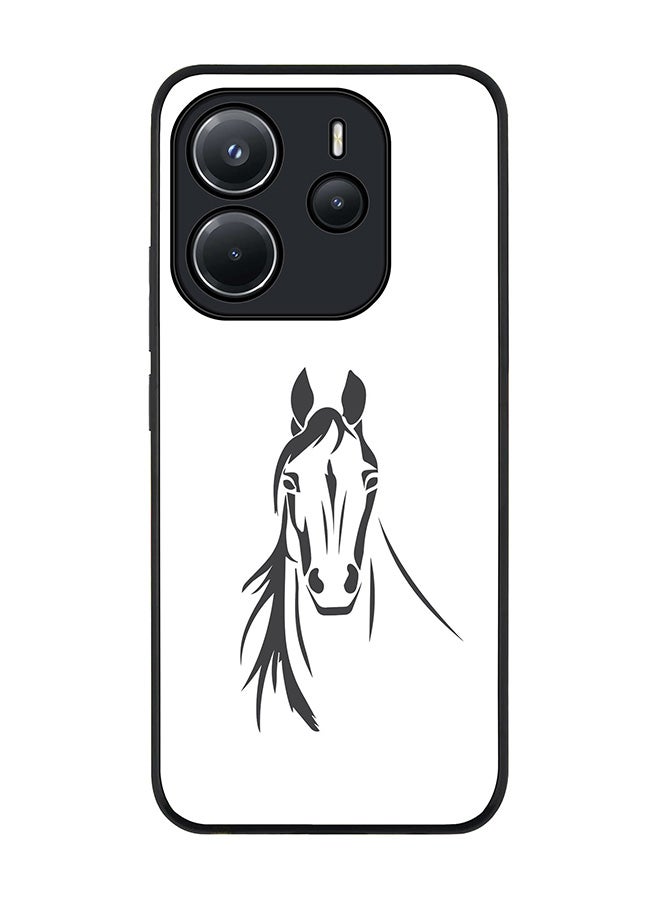 Stylizedd For Xiaomi Redmi Note 14 4G 4G Case,Slim fit Camera Protection, Shockproof Thin Phone cover  - Arabian Stallion - Image 1