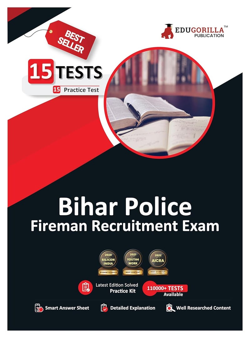 Bihar Police Fireman Recruitment Exam 2024 (English Edition) - 10 Full Length Mock Tests (1000 Solved Objective Questions) with Free Access to Online Tests  - Image 1
