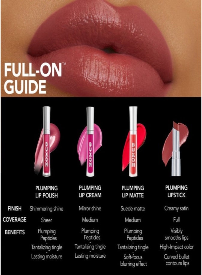 بوكسوم أحمر شفاه ساتان كامل™ - لون شوكولاتة لاتيه، لون شفاه ممتلئ وطويل الأمد - Image 4