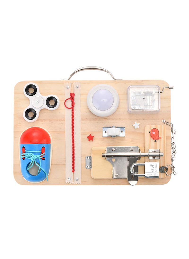 Montessori early education busy board unlocking board toy  - Image 1