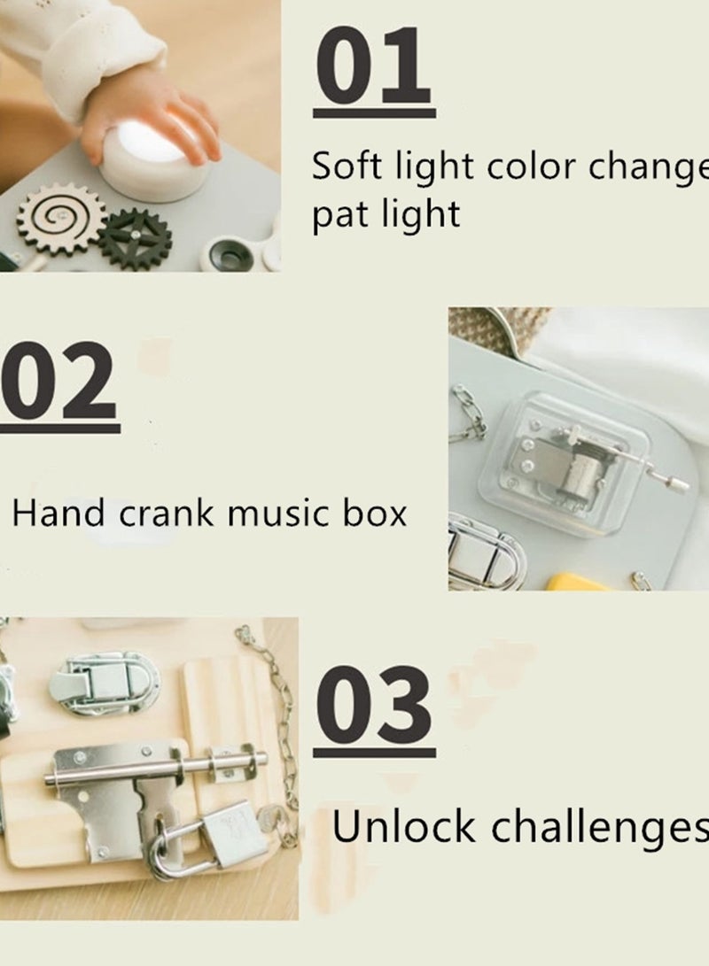 Montessori early education busy board unlocking board toy  - Image 2