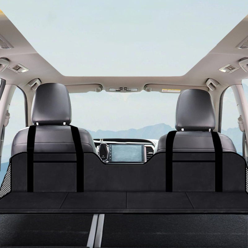 QIYUNI Non-Inflatable Car Mattress Back Seat Bed Extender Portable Folding Camping Travel for Sleeping (Black) - Image 1