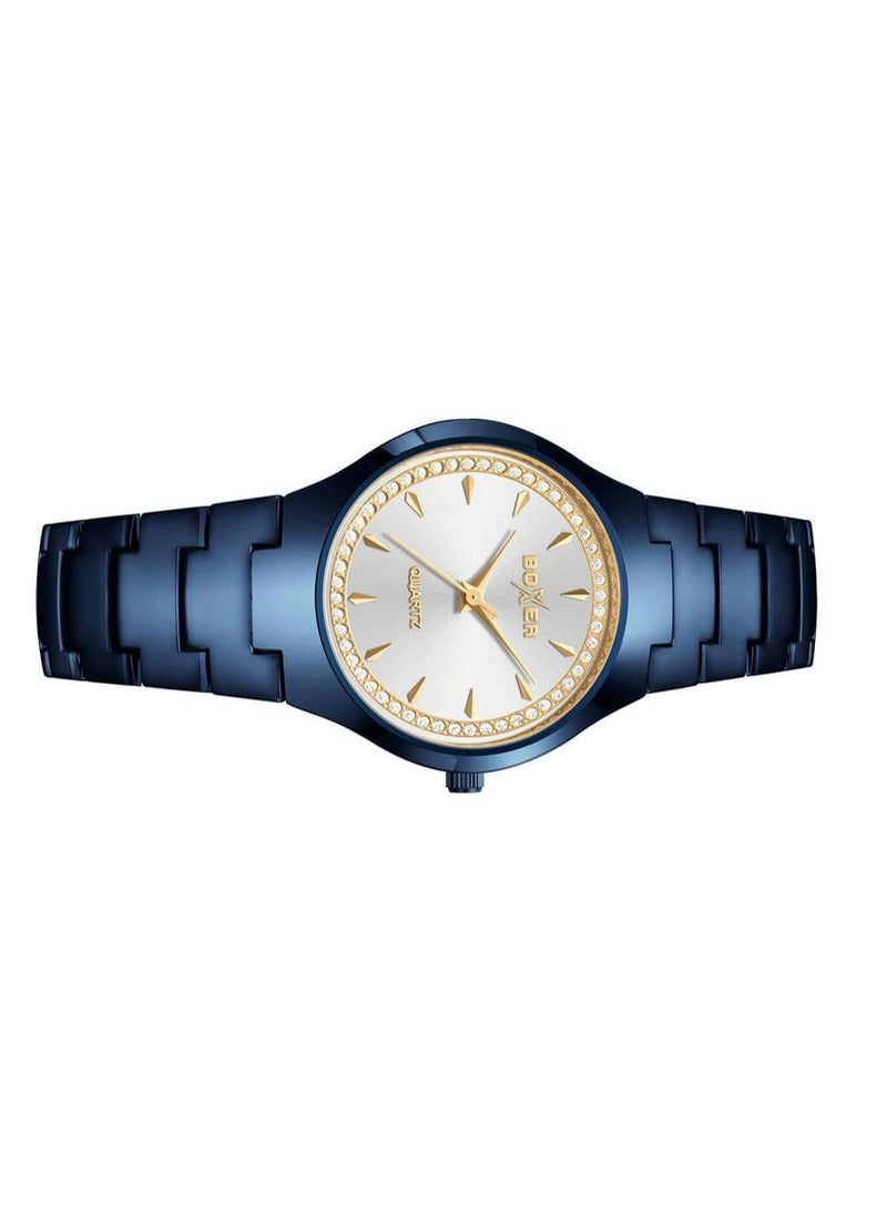 بوكسر ساعة بوكسر BX-073-8 للسيدات من الفولاذ المقاوم للصدأ - ساعة تناظرية أنيقة بحزام فولاذي متين - Image 2