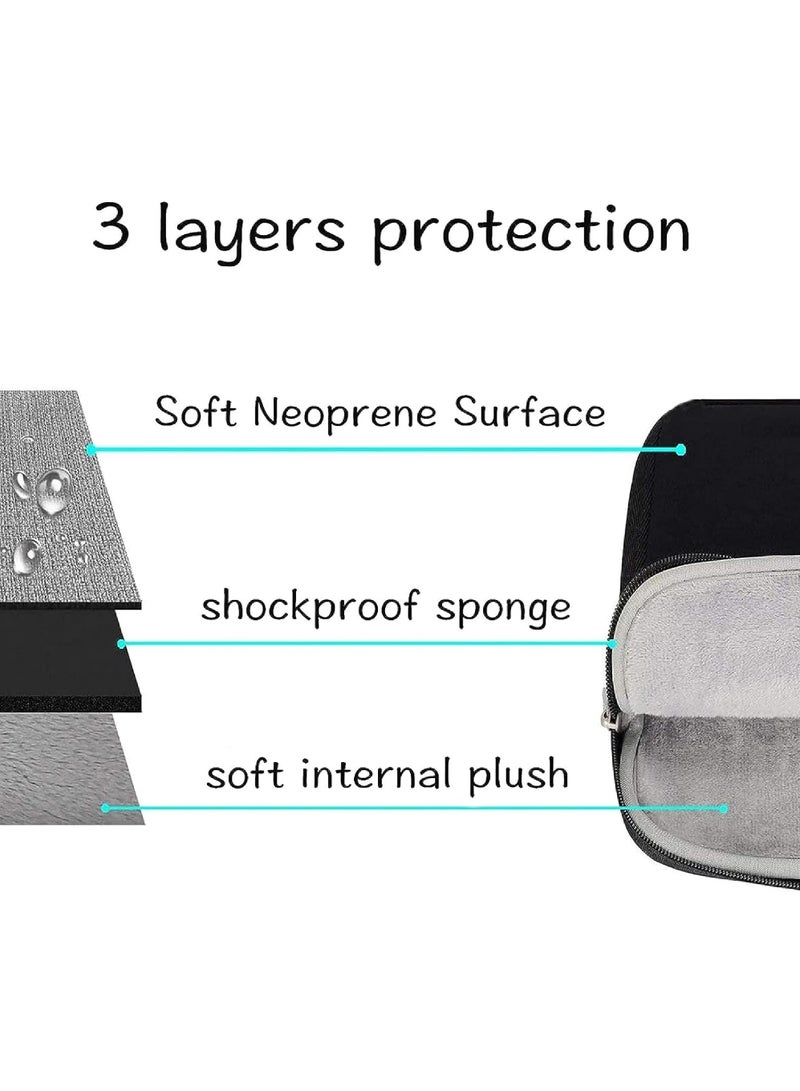 Captaintech Laptop Sleeve Compatible with MacBook Air/Pro 13-13.3 inch Notebook Compatible with MacBook Pro 14 inch M3 M2 M1 Chip Pro Max 2023-2021 Neoprene Bag with Small Case  - Image 3