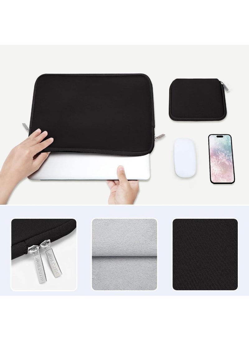Captaintech Laptop Sleeve Compatible with MacBook Air/Pro 13-13.3 inch Notebook Compatible with MacBook Pro 14 inch M3 M2 M1 Chip Pro Max 2023-2021 Neoprene Bag with Small Case  - Image 4