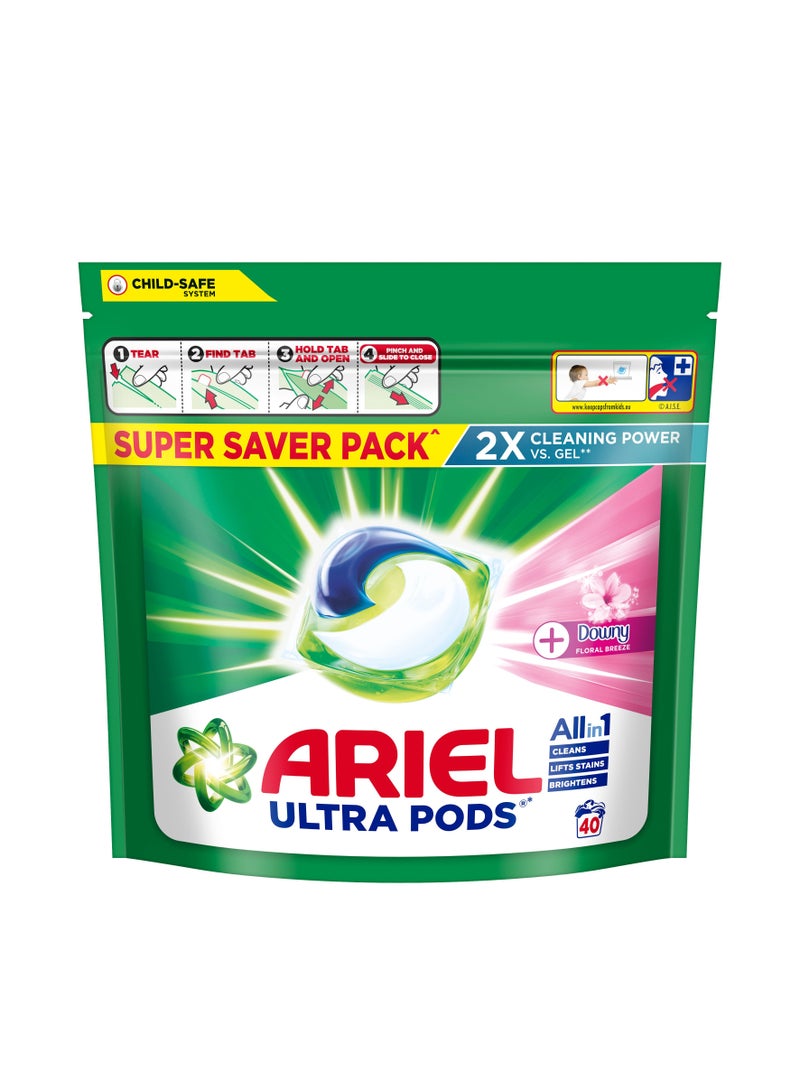 Ariel Floral Breeze All-in-1 Laundry Detergent Pods Super Saver Pack - Image 1