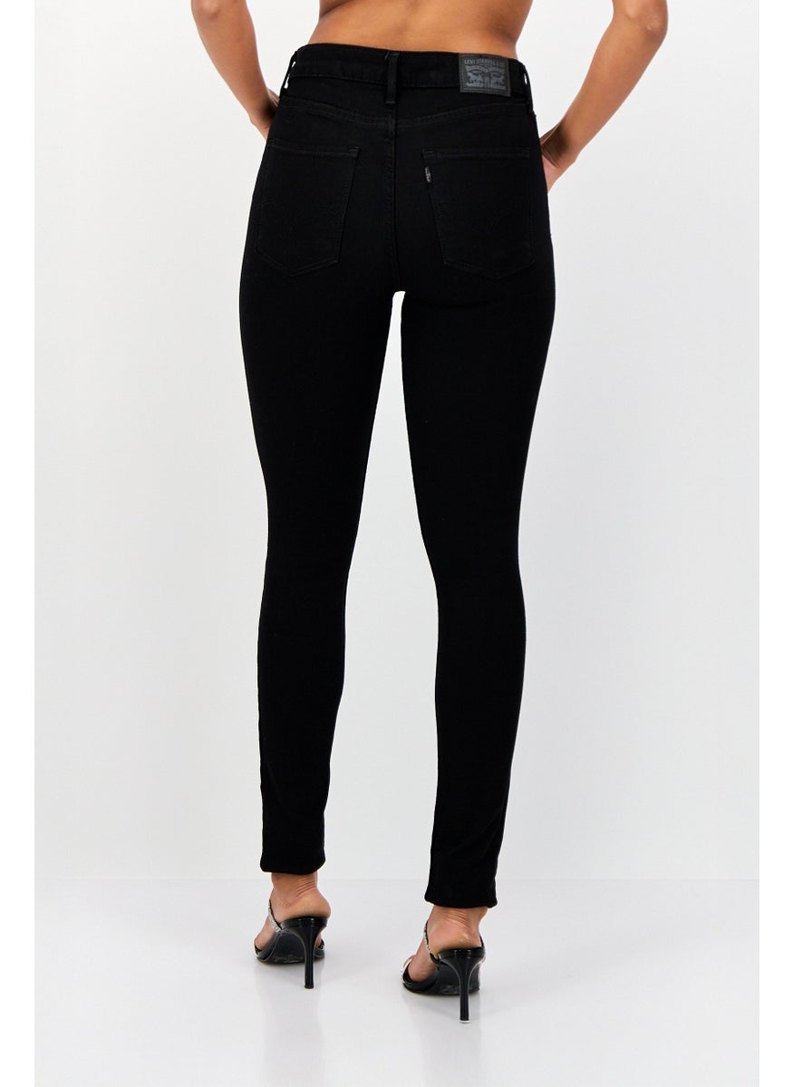 Levi's Women Skinny Fit Plain Stretchable Jeans, Black  - Image 2