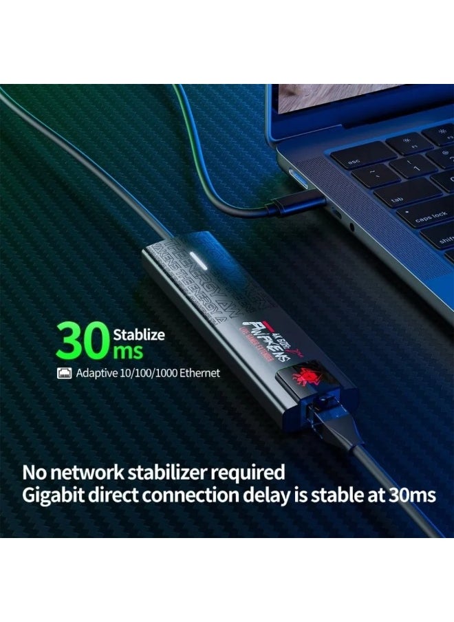 Plextone - Plextone GS1 6-in-1 Type-C Hub gives you the benefit of 6 versatile ports in a compact device, whether you need to connect a 4K display, charge your devices at super-fast PD speeds of up to 100W, a lightning-fast internet connection port, a Type-C port for connecting devices, and two USB ports for high-speed data transfer, black. - Image 1