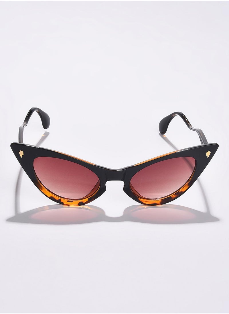 Haute Sauce Brown Lens Brown Cateye Sunglasses  - Image 3