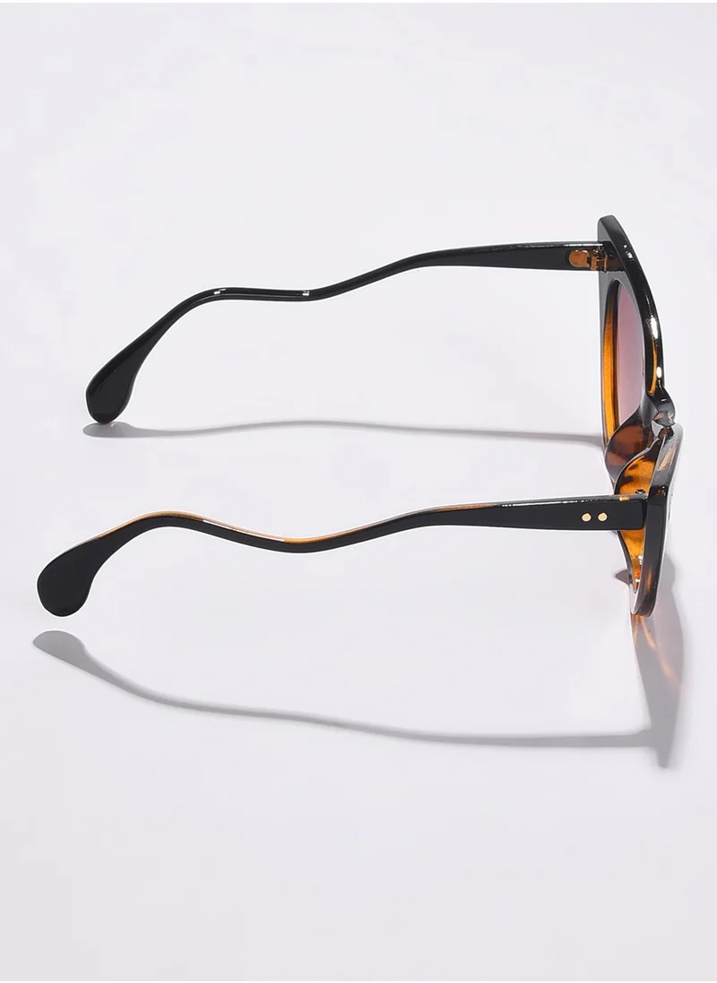 Haute Sauce Brown Lens Brown Cateye Sunglasses