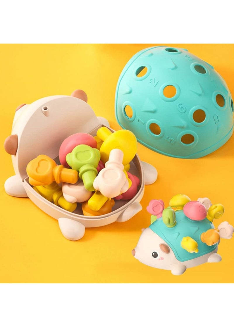 Interactive Hedgehog Puzzle Toy for Early Childhood Development - Enhances Hand-Eye Coordination & Color Recognition with Removable Shell & Storage  - Image 5