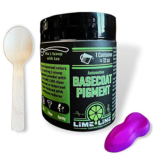 LiME LiNE Base Coat Maker Pigment Powder, Automotive Grade, Basecoat (Bright Purple) - Image 1