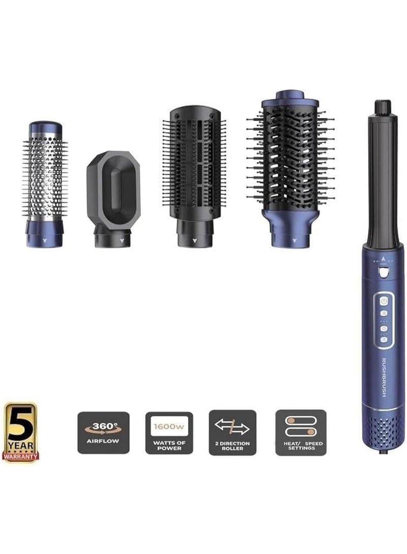راش براش فرشاة Air Wrapper كحلى ، تدفق هواء 360 درجة ، تقنية القوة الجوية ، 3 سرعات / 4 درجات , 1600 واط - Image 1