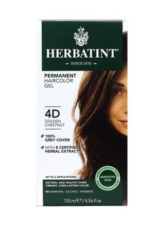 Herbatint جل صبغة شعر دائمة 4D كستنائي ذهبي 4 أوقية (095216)  - Image 1