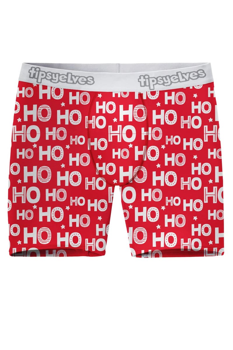 Tipsy Elves شورتات بوكسير للرجال من تيبسي إلفز - هيا هيا هيا ملابس عيد الميلاد: L - Image 4