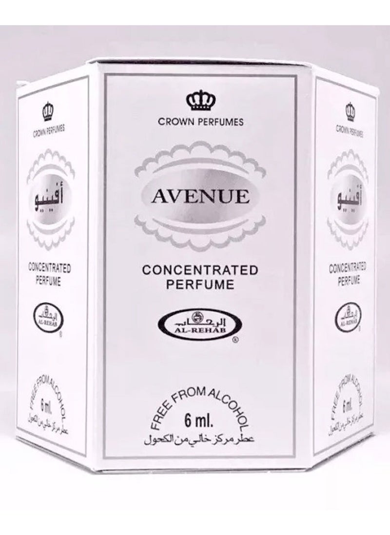Avenue Concentrated Perfume Oils 6ml (Pack of 6)
