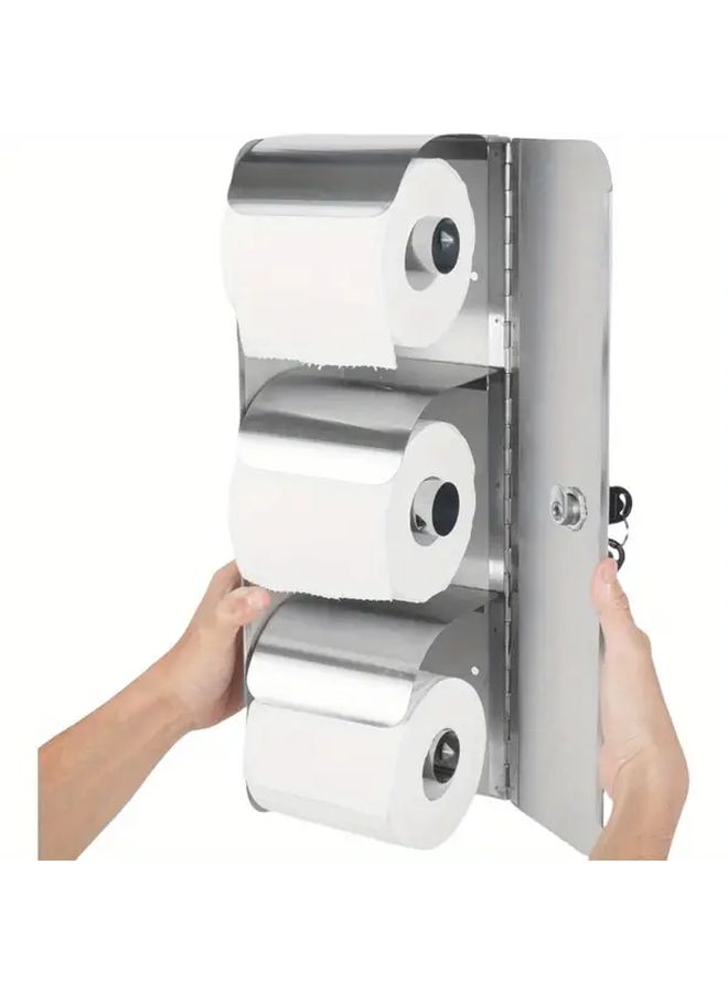 Commercial Grade Stainless Steel Toilet Paper Dispenser Touchless Wall Mount - Image 1