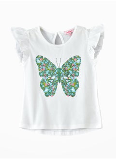 Jelliene Sunshine Squad: Girls' Breezy Cotton Tees Playful & Summer Fun  - Image 1