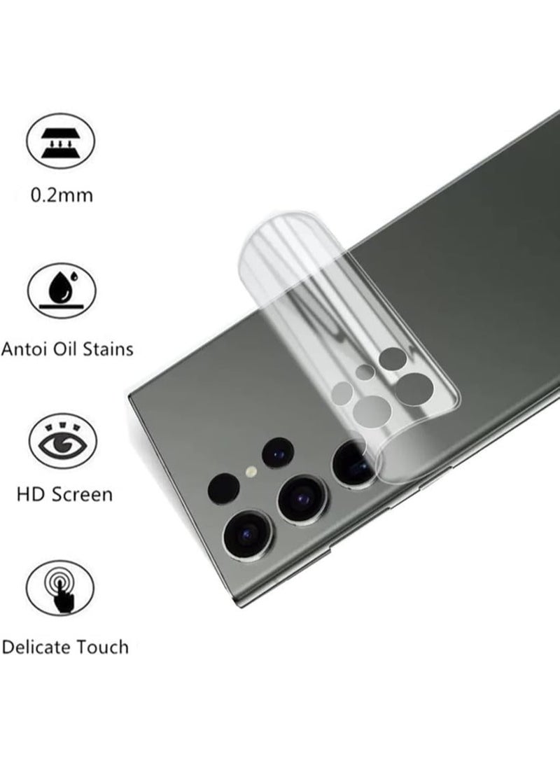 Muzz Matte Anti-Fingerprint Back Sticker Protector for Samsung Galaxy S24 Ultra, Anti-Scratch, Gelatin Material - Image 4