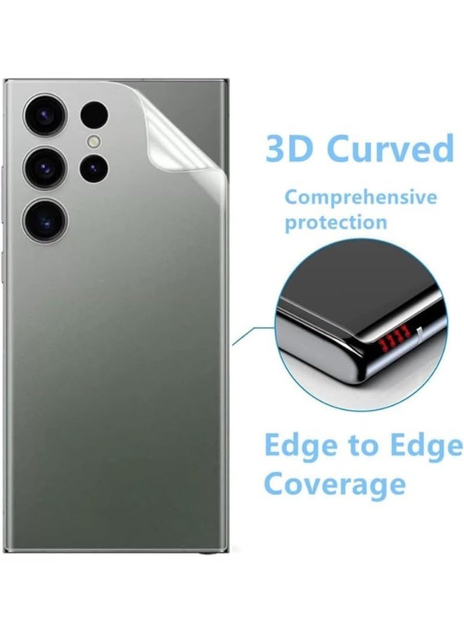Muzz Matte Anti-Fingerprint Back Sticker Protector for Samsung Galaxy S24 Ultra, Anti-Scratch, Gelatin Material - Image 3