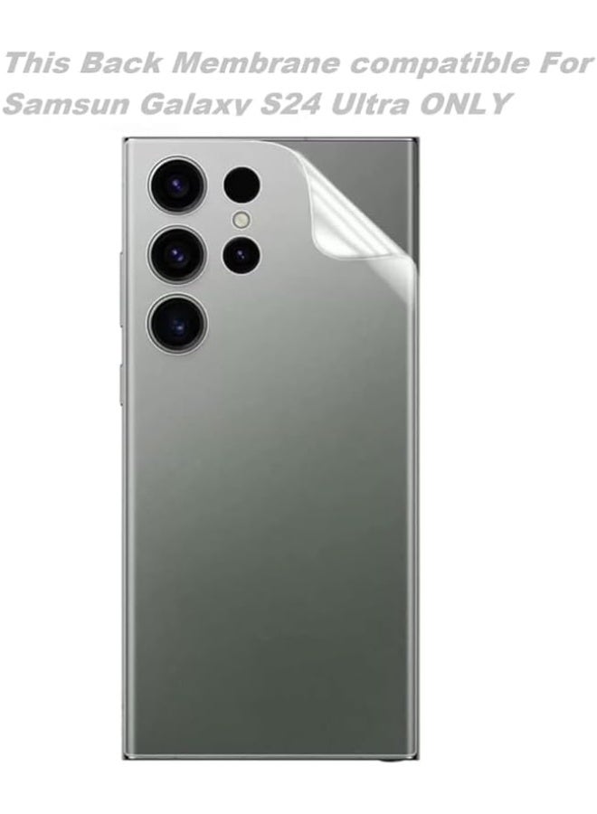 Muzz Matte Anti-Fingerprint Back Sticker Protector for Samsung Galaxy S24 Ultra, Anti-Scratch, Gelatin Material - Image 2