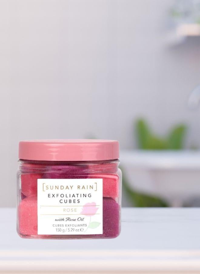 Sunday Rain Rose Exfoliating Cubes - Image 1