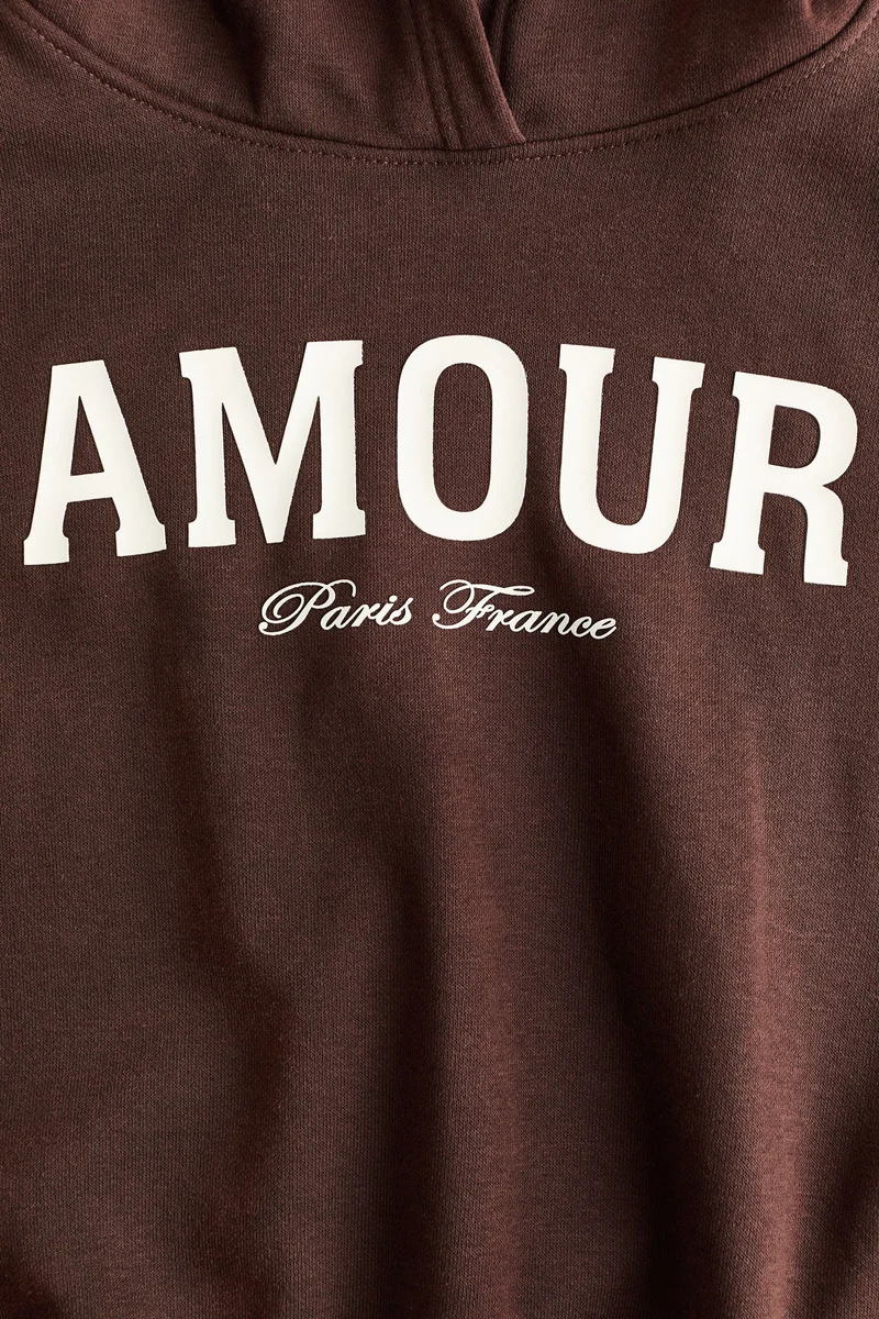 اتش اند ام هودي فضفاض مزخرف