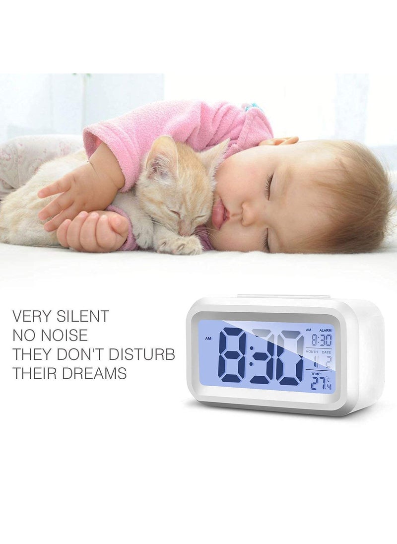Pamidhar Pamidhar Digital Smart Alarm Clock Smart Automatic Sensor Backlight Plastic Alarm with Date and Temperature Display Multicolor Pack of 1  - Image 5