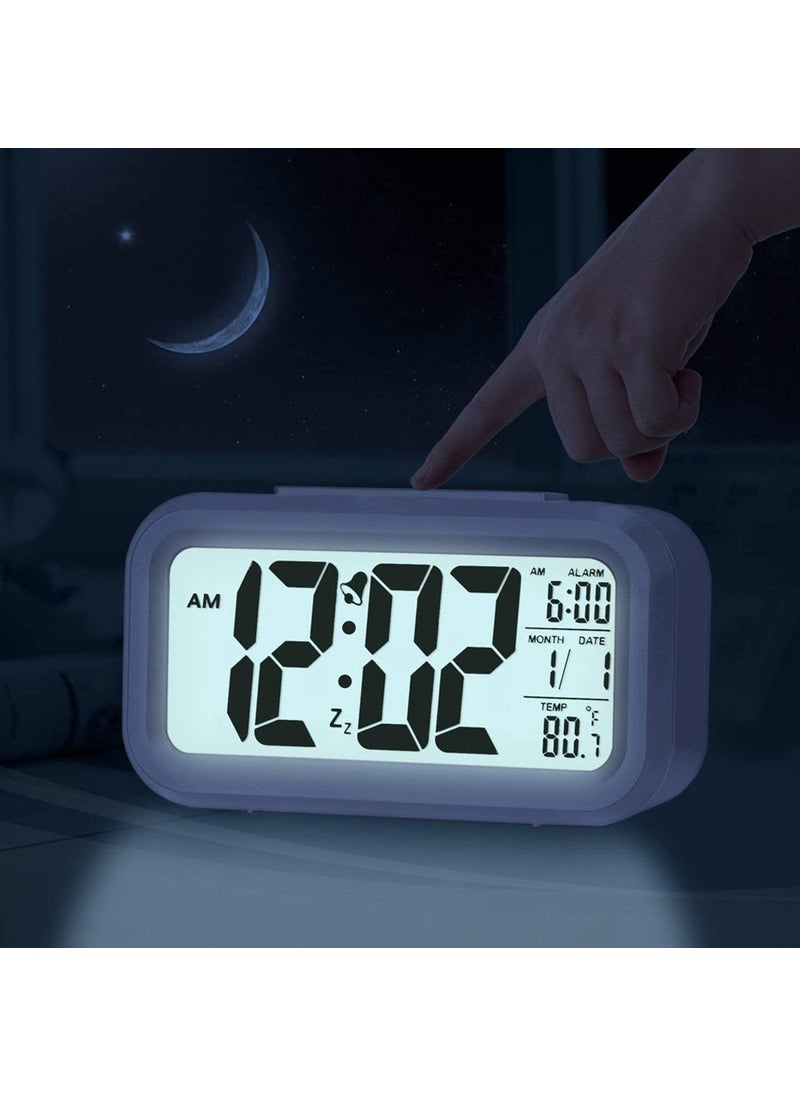 Pamidhar Pamidhar Digital Smart Alarm Clock Smart Automatic Sensor Backlight Plastic Alarm with Date and Temperature Display Multicolor Pack of 1  - Image 4