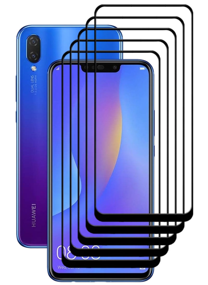 ACLIX 5 Pieces Antistatic ESD Dustproof Premium Quality High Definition Tempered Glass Screen Protector Designed For Huawei nova 3i - Image 1