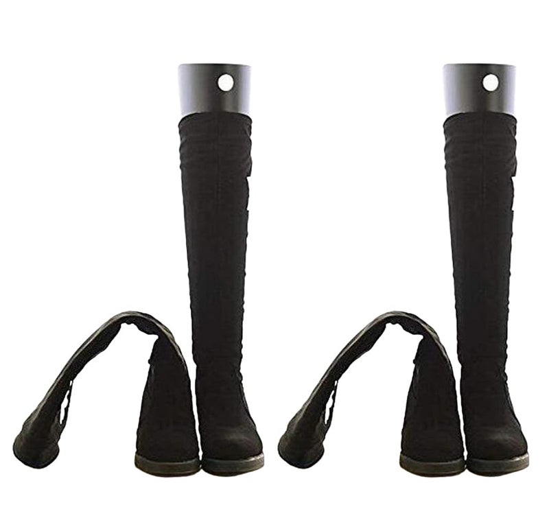 SYBL 2 Pairs(4 Sheets) Boot Shaper Form Inserts Tall Boot Support Shaper Thicken Shoe Tree Shape Holder for Women and Men,Black 14 Inches