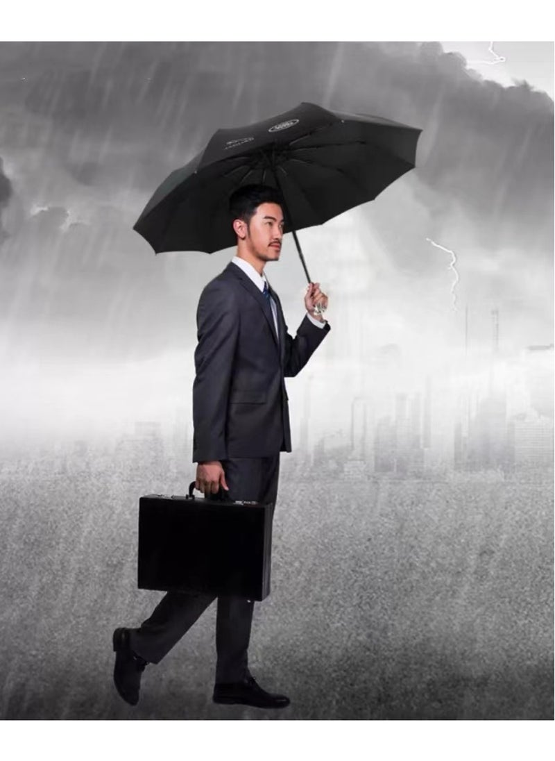 BENTLEY - 4S BENTLEY Auto Business Automatic Tri-fold Umbrella One-click Opening and Folding Gift Umbrella - Image 1