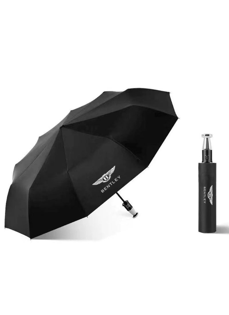 BENTLEY - 4S BENTLEY Auto Business Automatic Tri-fold Umbrella One-click Opening and Folding Gift Umbrella - Image 1