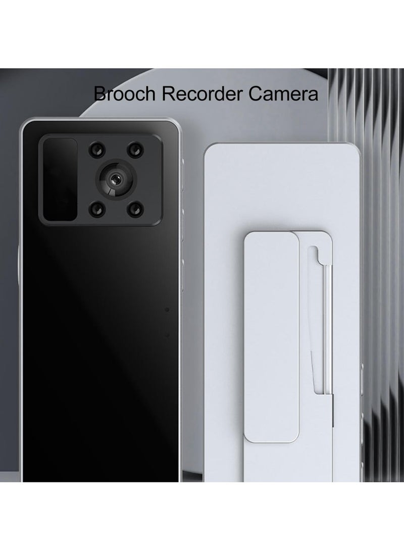 SYOSI Brooch Back Clip Camera, HD 1920x1080P Wide Angle Magnets Clip Badge Wearable Camera with Motion Detection Night Vision, for Outdoor Riding Home Travel - Image 2