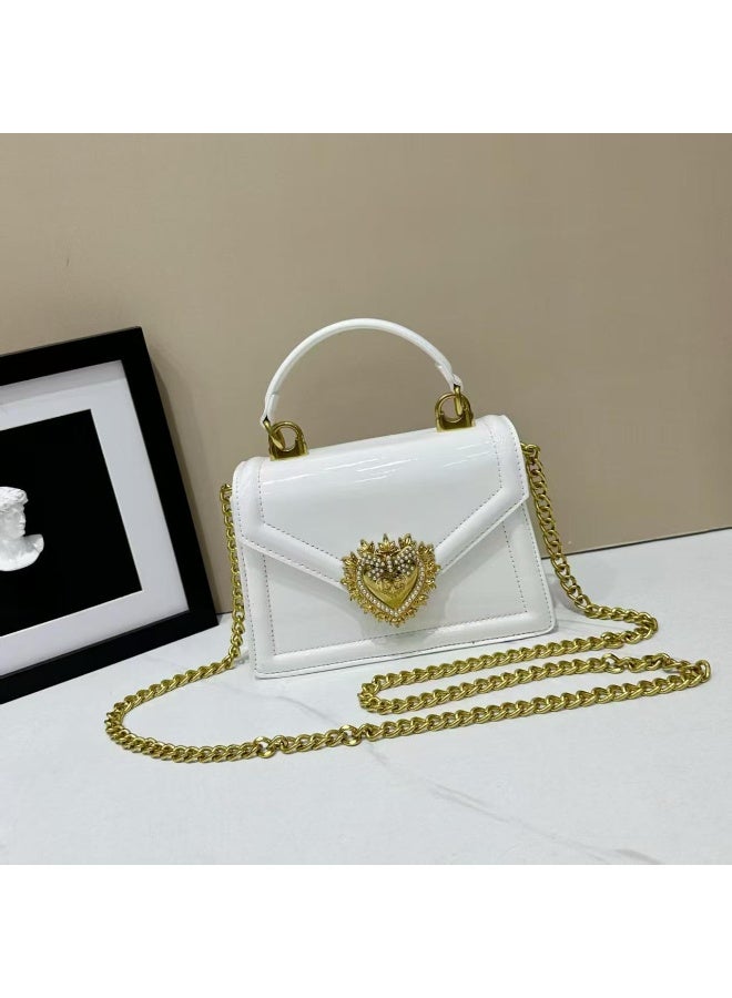 D&G White Small Devotion bag