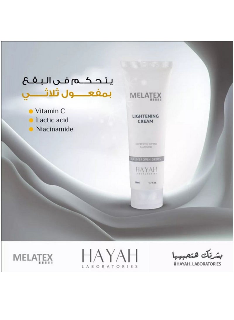 Hayah Laboratiories Hayah Laboratories Melatex Lightening Cream 50ml  - Image 4