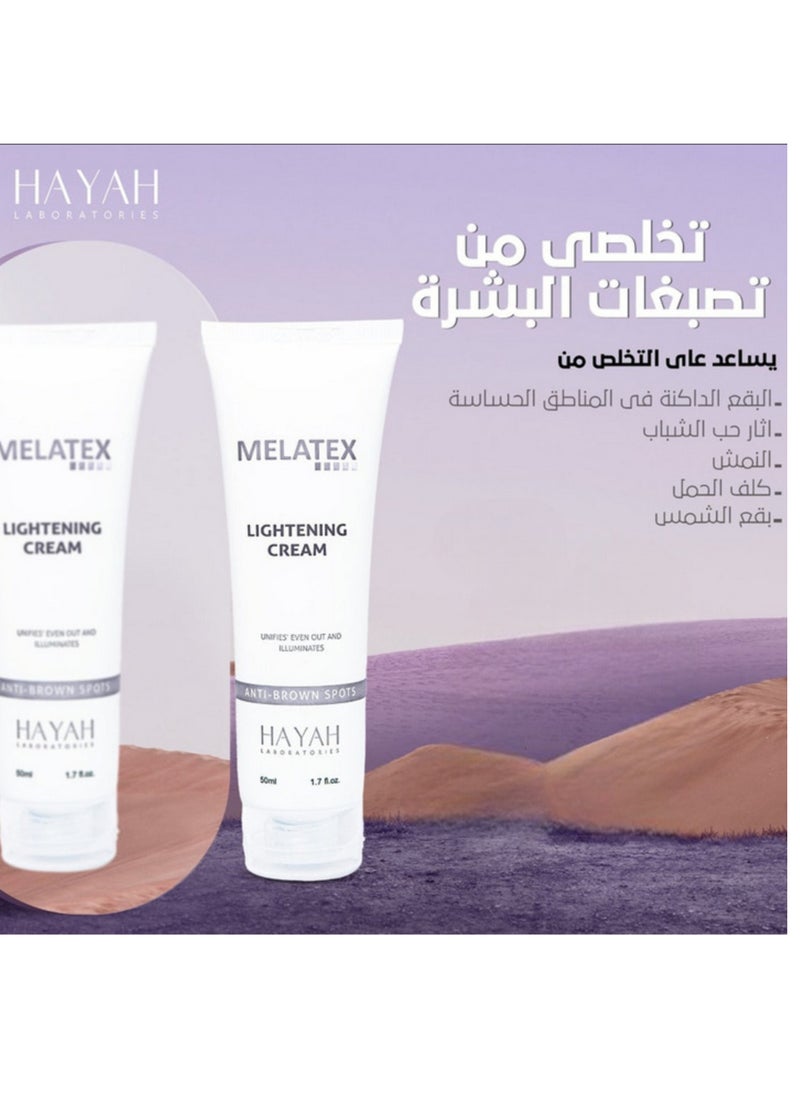 Hayah Laboratiories Hayah Laboratories Melatex Lightening Cream 50ml  - Image 5