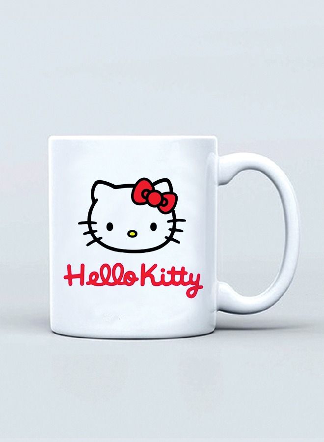 Phone Planet Hello Kitty Printed Coffee Mug White & Pink